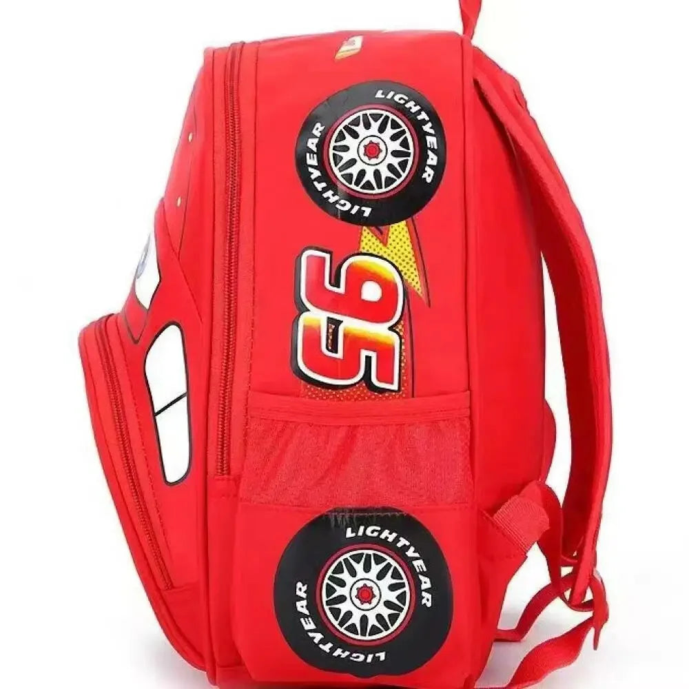 Disney 2024 Cartoon Car Backpack - Cute Kindergarten and Preschool School Bag for Children