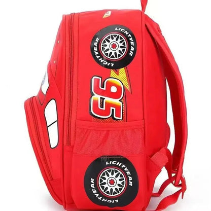 Disney 2024 Cartoon Car Backpack - Cute Kindergarten and Preschool School Bag for Children