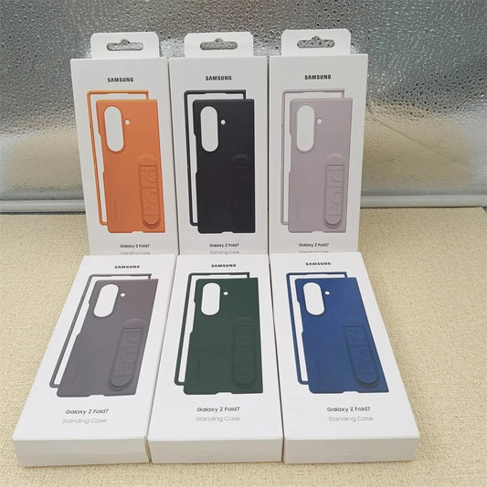 Samsung Galaxy Z Fold 7 5G Sensory Standing Phone Case — Foldable Bracket Hard PC Anti-Fall Shockproof Cover