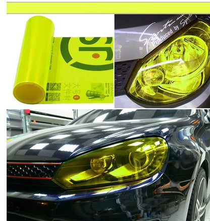 PVC Car Headlight Lamp Film - Self-Adhesive Fog Lamp Sticker for Tailing Moulding - Car Accessories