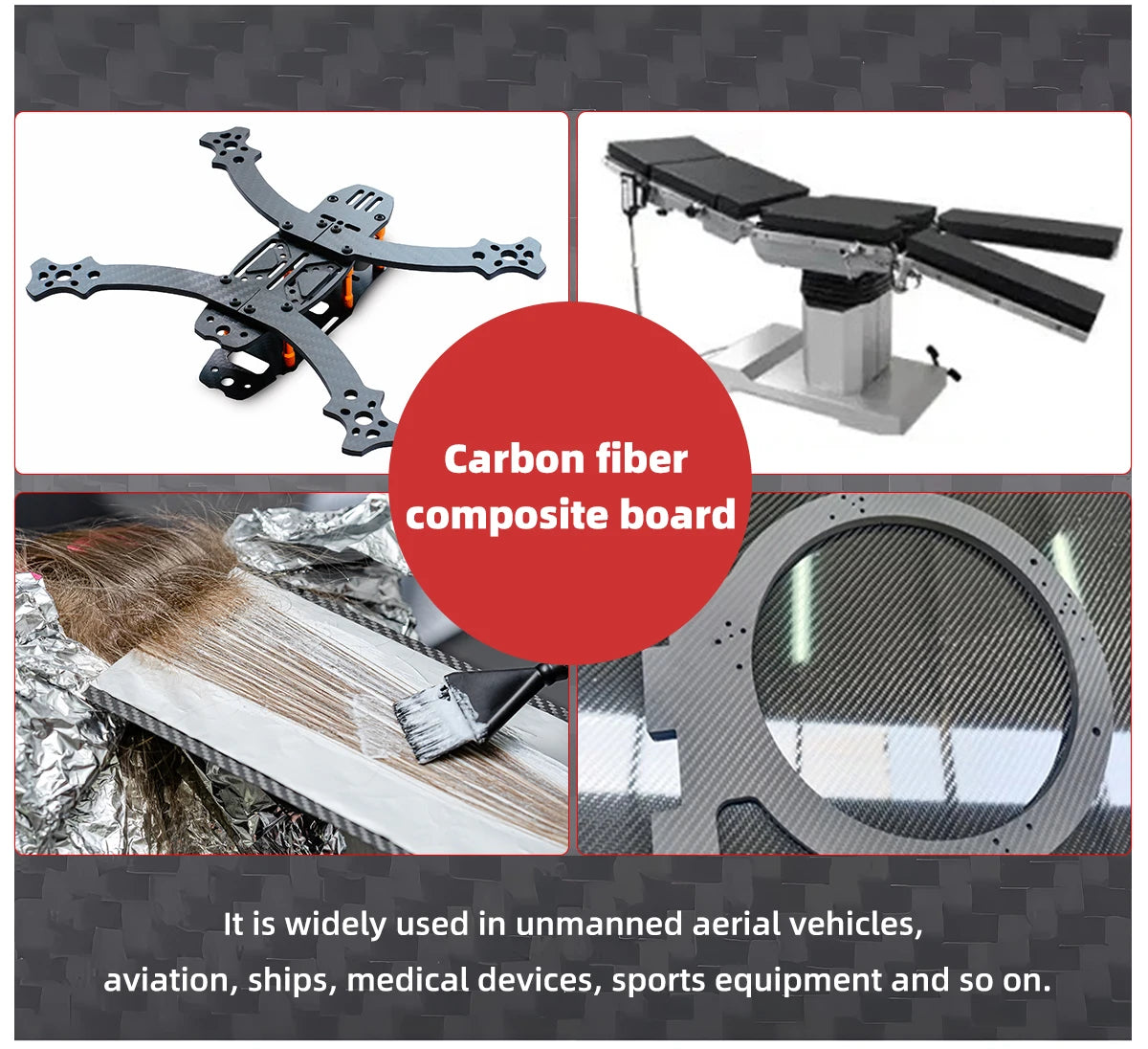 Professional Carbon Fiber Balayage Board – Hair Coloring & Dyeing Tool for Barbers and Hairdressers