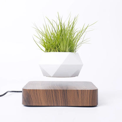 Levitating Air Bonsai Pot – Magnetic Floating Rotating Planter for Home Décor (Without Plants)