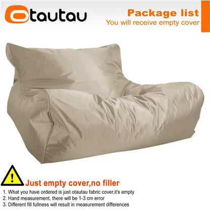 OTAUTAU Waterproof Floating Bean Bag Lounger Cover – Swimming Pool Sofa Bed Pouf, No Filler Chaise Lounge Recliner Puff SF019