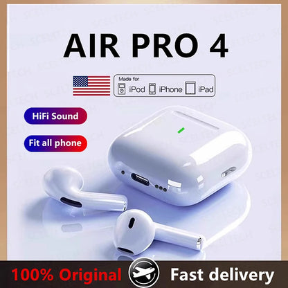 Original Air Pro True Wireless Earphones – Bluetooth HiFi Earbuds with Low Latency & Noise Reduction for iPhone & Android