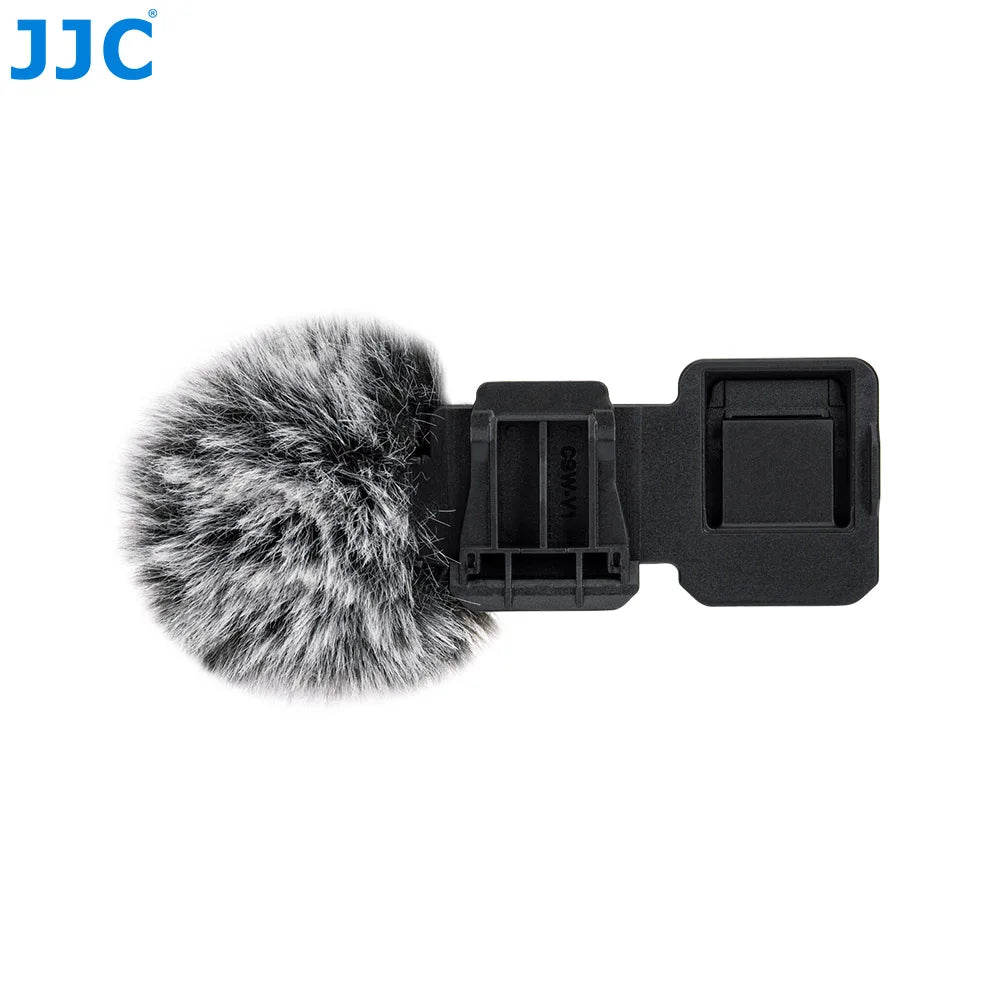JJC Cold Shoe Wind Muff – Microphone Windscreen for Canon PowerShot V1 Vlog Camera with Noise Reduction