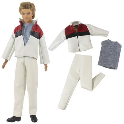 1 Set 12" Ken Doll Clothes — Leather Outfit with Multiple Styles to Choose From
