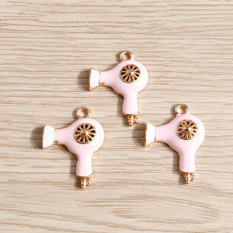 10PCS Cute Enamel Lips & Lipstick Charms – Pendants for Jewelry Making, Earrings, Necklaces & Bracelets DIY Crafts