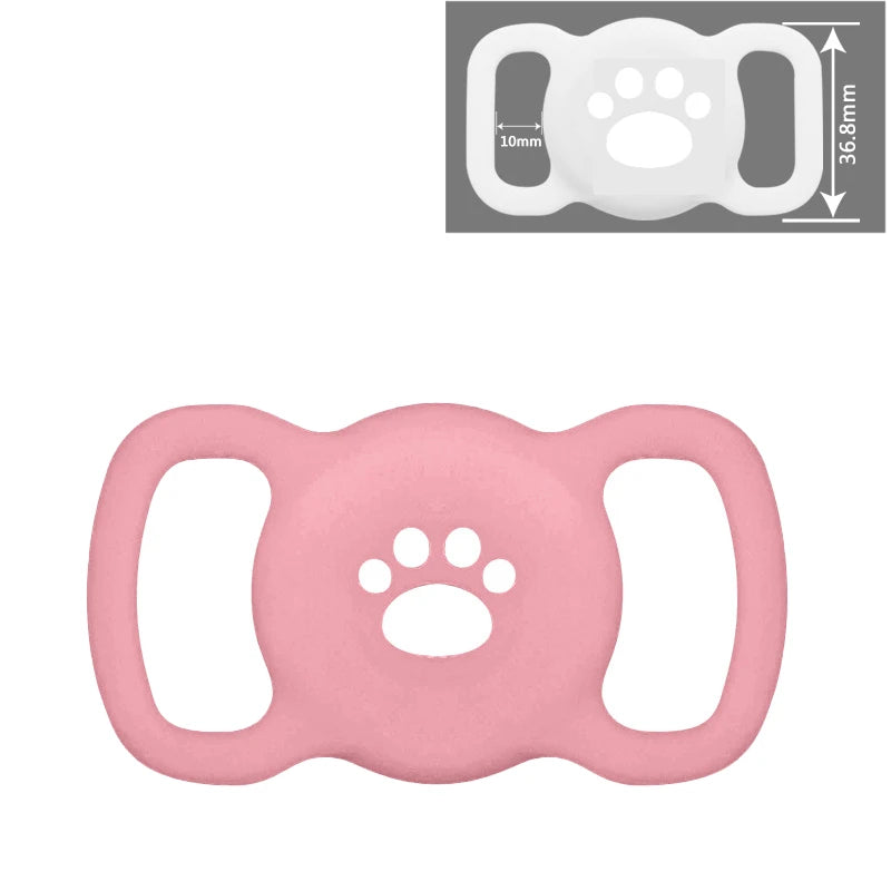 Airtag Dog Collar Holder – Silicone Protective Case for Apple AirTag, Full Body Cover Fits All Collar Sizes