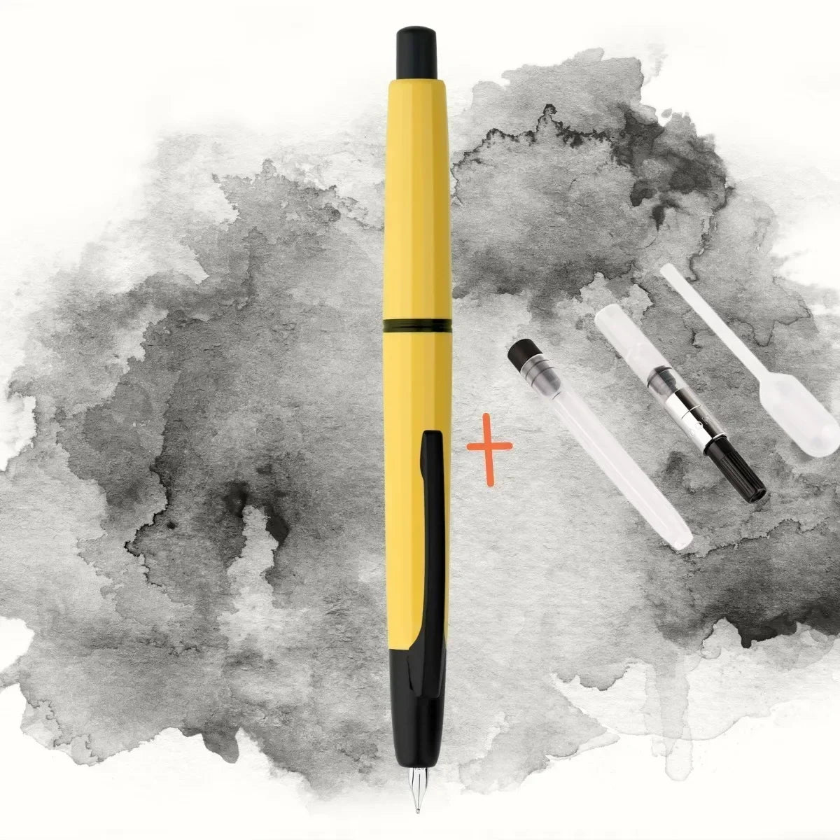 MAJOHN A2 Press Fountain Pen - Retractable EF Nib 0.4mm Resin Ink Pen with Converter, Lighter than A1, Perfect for Writing and Christmas Gift