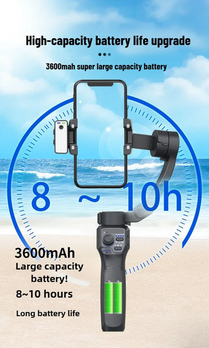 3-Axis Mobile Gimbal Stabilizer – Phone Video Recorder with Face & Object Tracking for Android & iPhone