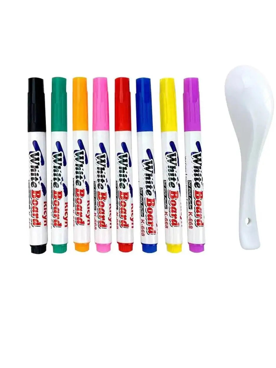 Water Floating Pen Set – Magical Ink Pens with Spoon for Floating Colo ...