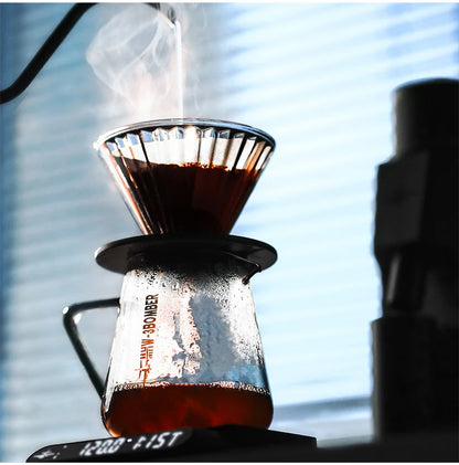 MHW-3BOMBER 500ml Glass Coffee Server — Espresso Dripper & Pour-Over Brewer Pot for Home Kitchen