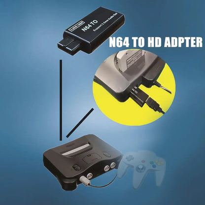 High-Quality HDMI Adapter for Gamecube & N64 – Compatible Converter Cable for N64, SNES, NGC