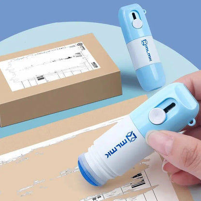 Protect Your Data: Thermal Paper Correction Fluid with Unboxing Knife - Portable and Durable Tool for Data Identity Protection and Fluid Erasing