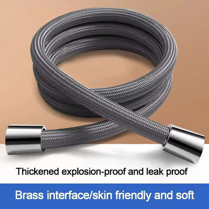 1.5/2M Anti-Kink Handheld Shower Hose — Flexible High-Pressure Nylon Tube with Universal GI/2 Connector