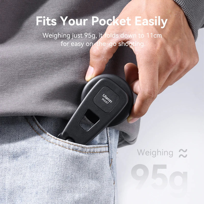 Ulanzi MA47 Magsafe Magnetic Phone Clamp – Universal Tripod Mount for iPhone 15/14/13/12 and Android, with 1/4" Screw and Cold Shoe