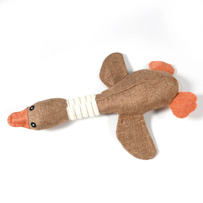 New Dog Toy with Wild Goose Sounds – Teeth Cleaning Chew Toy for Puppies, Training & Household Pet Accessories