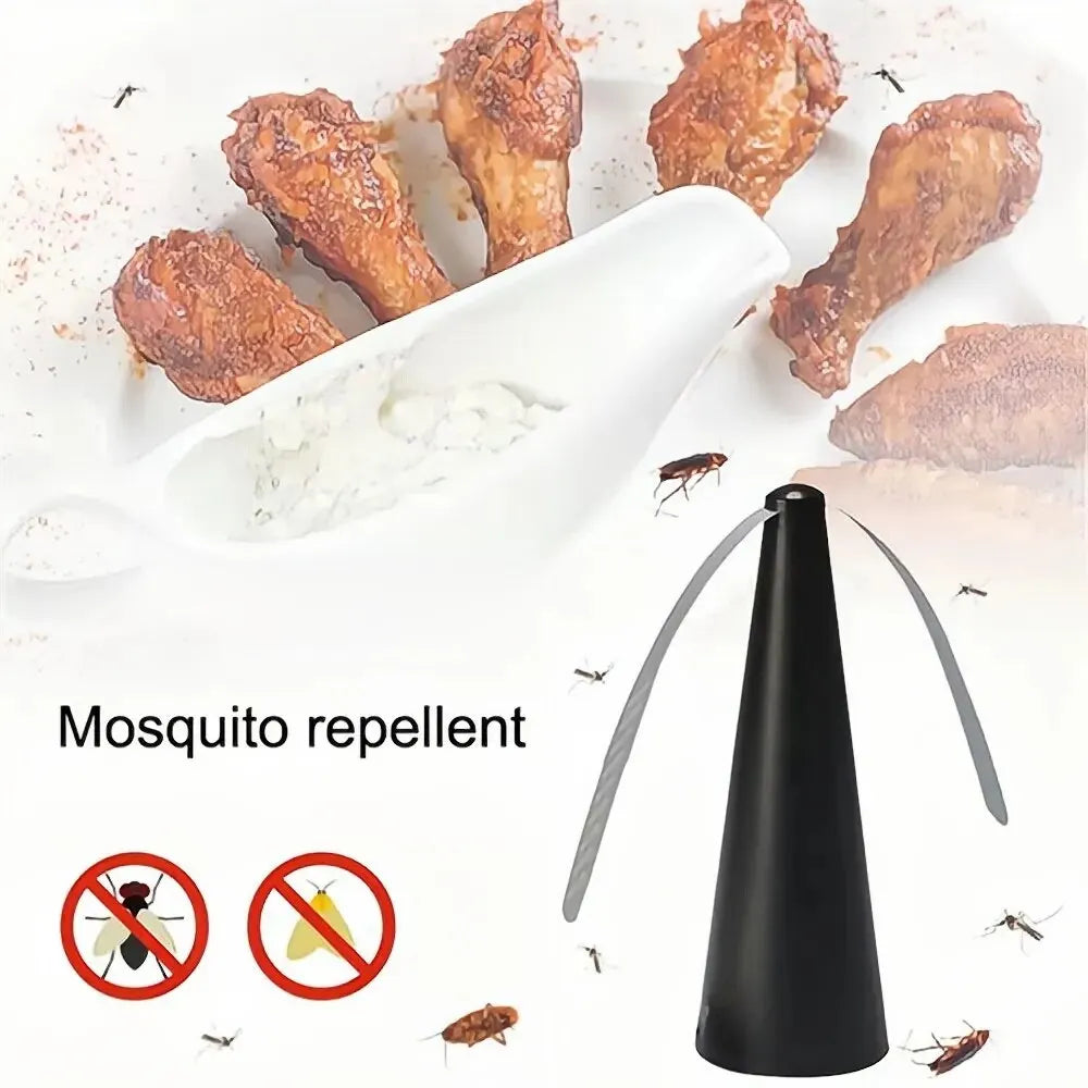Fly Protector Outdoor Kitchen Fly Repellent Fan - Food Protector to Keep Flies and B ...