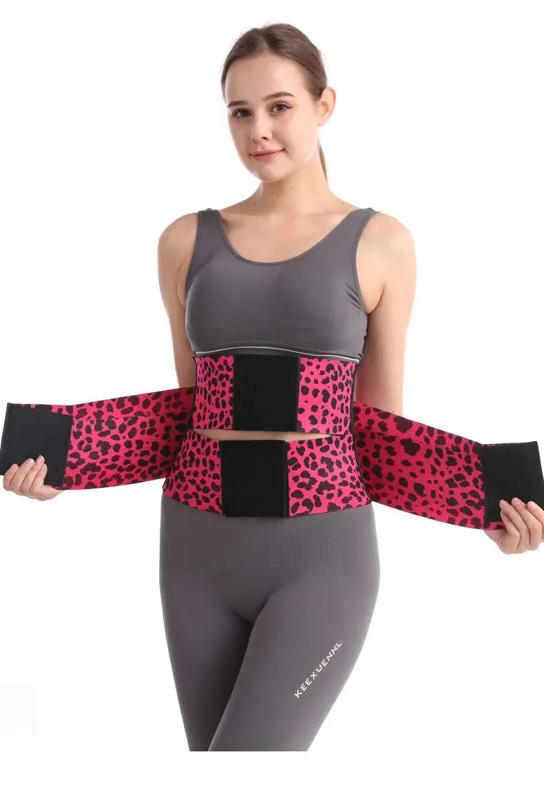 Waist Cincher Belt — Tummy Control Body Shaper with Triple Wrap Corset, Workout Sweat Band & Gym Slimming Girdle