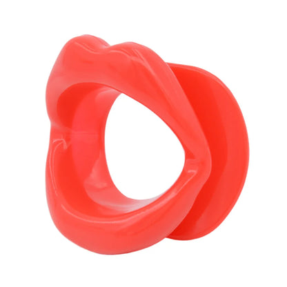 Silicone Lips O-Ring Gag – Oral Fixation Open Mouth BDSM Bondage Restraint for Couples, Adult Sex Toy