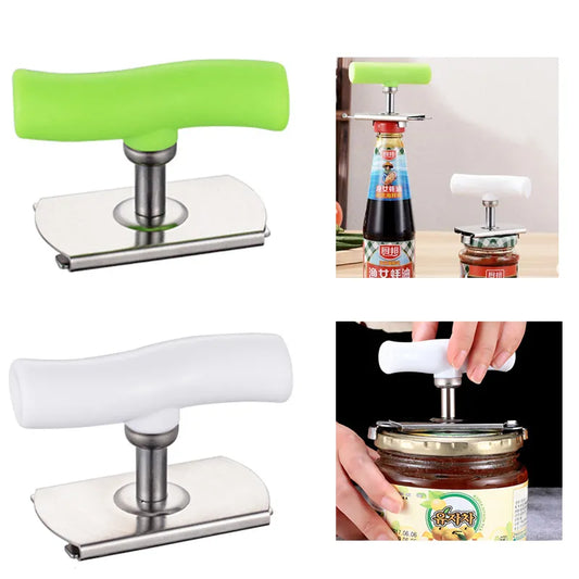 Stainless Steel Multi-Function Lid and Jar Opener for Effortless Kitchen Magic