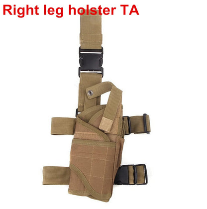 Drop Leg Gun Holster – Adjustable Tactical Pistol Case for GLOCK 17/M9/P226/CZ 75 Revolver, Left/Right Hand, Airsoft & Hunting