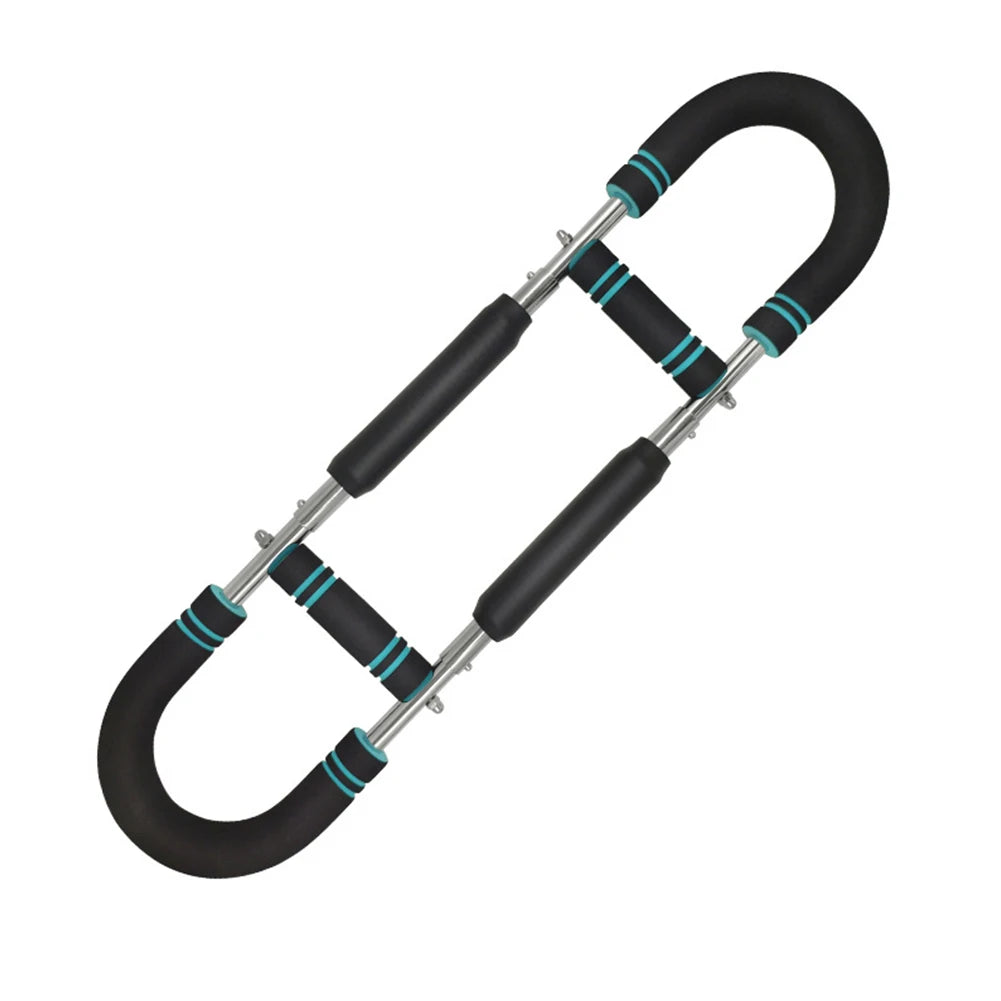 Twister Arm Exerciser — Adjustable Foam Handle Spring Workout Bar for Forearm, Triceps & Chest Training