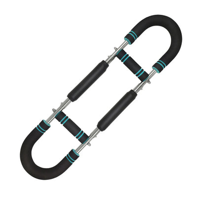 Twister Arm Exerciser — Adjustable Foam Handle Spring Workout Bar for Forearm, Triceps & Chest Training