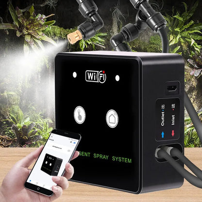 WiFi Rainforest Sprayer — Automatic Timed Mist System Kit for Reptiles & Irrigation