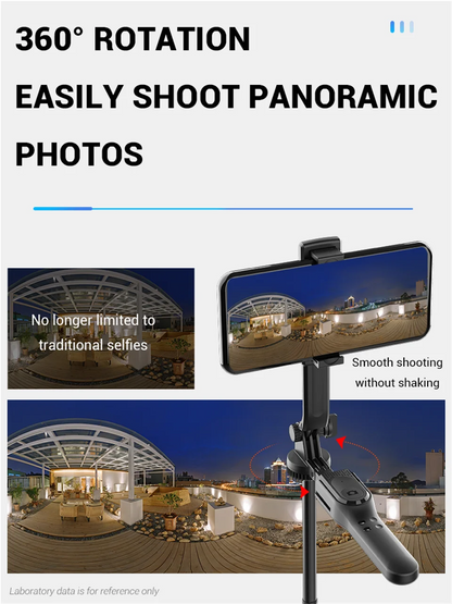 FANGTUOSI 1750mm Wireless Selfie Stick Tripod – Foldable Monopod with LED Light for Smartphones, Steady Live Shooting