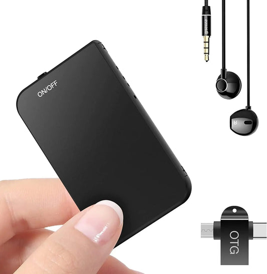 72GB Mini Digital Discreet Voice Recorder — Compact Hidden Audio Recorder for Kids & Kindergarten Use