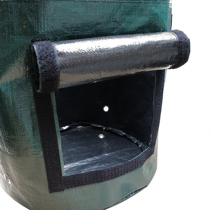 Thicken PE Fabrics Garden Potato Grow Bag - Vegetables Planter Tub with Handles and Access Flap - Ideal for Gardening