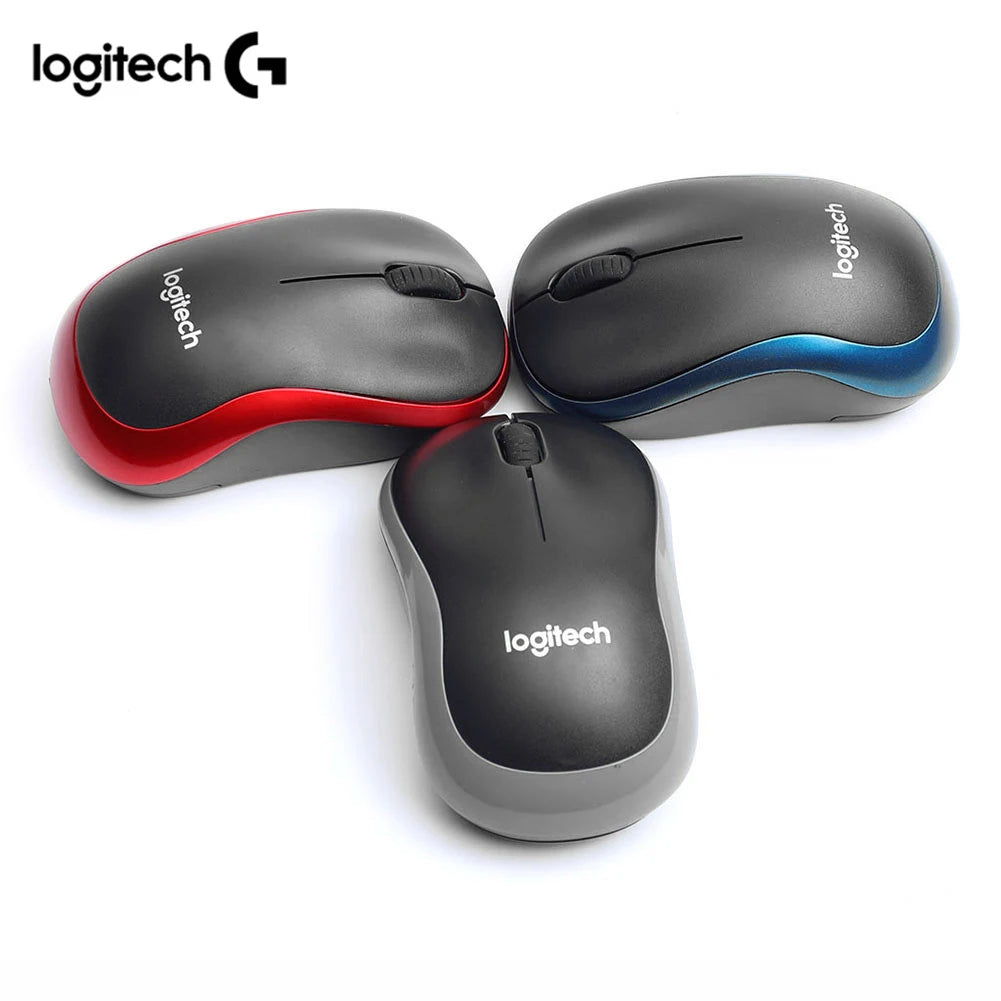 Logitech M185 Silent Wireless Mouse - 1000DPI, 2.4 GHz USB, 3-Button Optical Gaming Mice for PC/Laptop