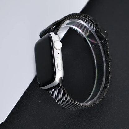 Titanium Band for Apple Watch Ultra 2 (49mm) – Milanese Loop with Secure Parachute Buckle, Compatible with Series 5-10