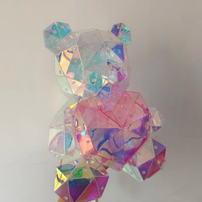 30cm Teddy Bear LED Gift Lamp – Colorful Romantic Light for Girls’ Birthday & Valentine’s