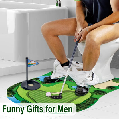 Set of 5 Toilet Golf Balls – Fun Leisure Indoor Golf Game, Perfect Gift for Dad or Boyfriend