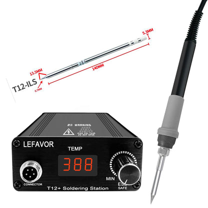 T12 75W Digital Soldering Iron Station – Adjustable Temperature Control, Welding & Rework Microcontroller Tool