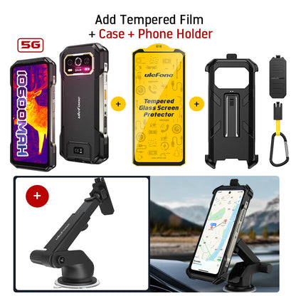 Ulefone Armor 27T Pro 5G Rugged Smartphone – 10600mAh, Android 14, 50MP+64MP Night Camera, 6.78" 120Hz, 24GB+256GB, NFC