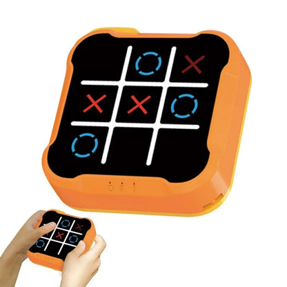 Multifunctional Electronic Tic-Tac-Toe Board – Portable Montessori Puzzle & Chess Game for Kids & Adults