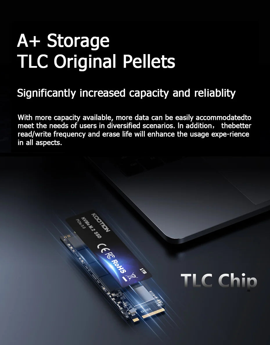 KOOTION X15 M.2 NVMe SSD - 256GB, 512GB, 1TB PCIe Internal Solid State Drive for Laptop & Desktop