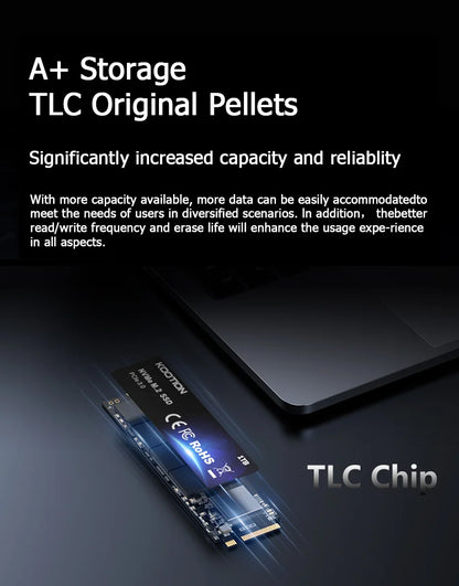 KOOTION X15 M.2 NVMe SSD - 256GB, 512GB, 1TB PCIe Internal Solid State Drive for Laptop & Desktop