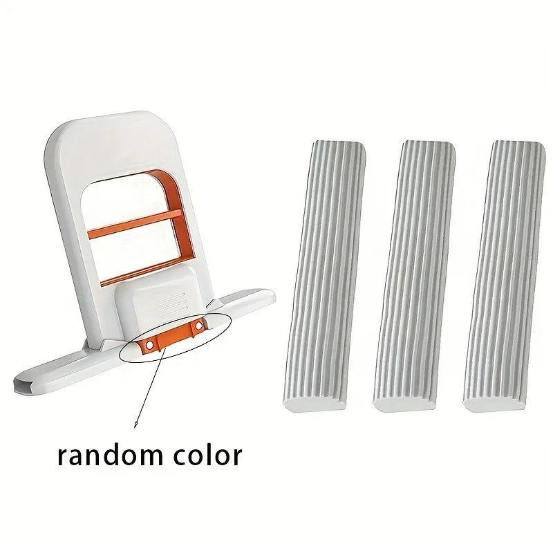 4-in-1 Desktop Cleaner – 1 Mop & 3 Sponges, Foldable Handheld No-Wash Cleaning System for Home, Office & Kitchen