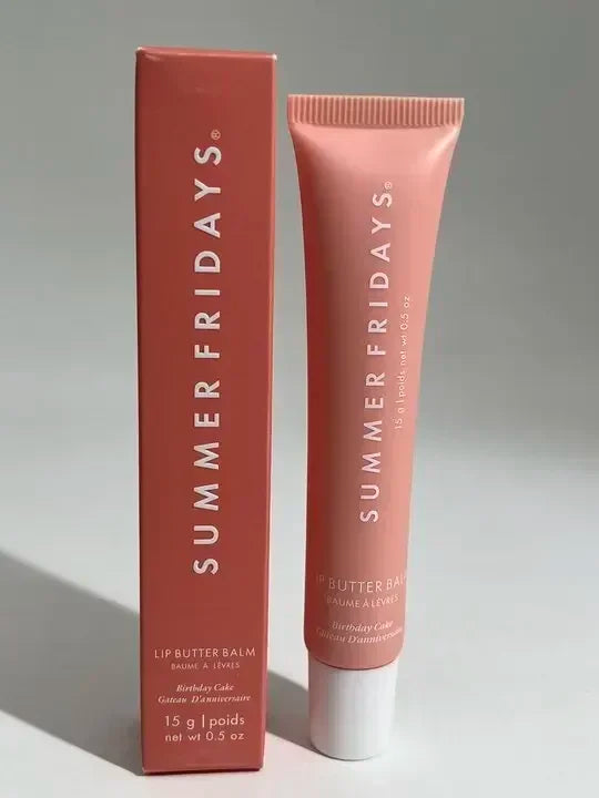 Summer Fridays Lip Balm – Moisturizing Vanilla Pink Sugar & Coffee Cake Scented Lip Gloss, Transparent Lip Oil Makeup