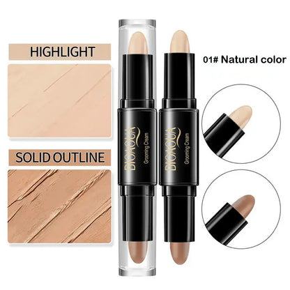 Professional Makeup Base Foundation Cream – Full-Coverage Concealer & Contouring Bronzer for Women