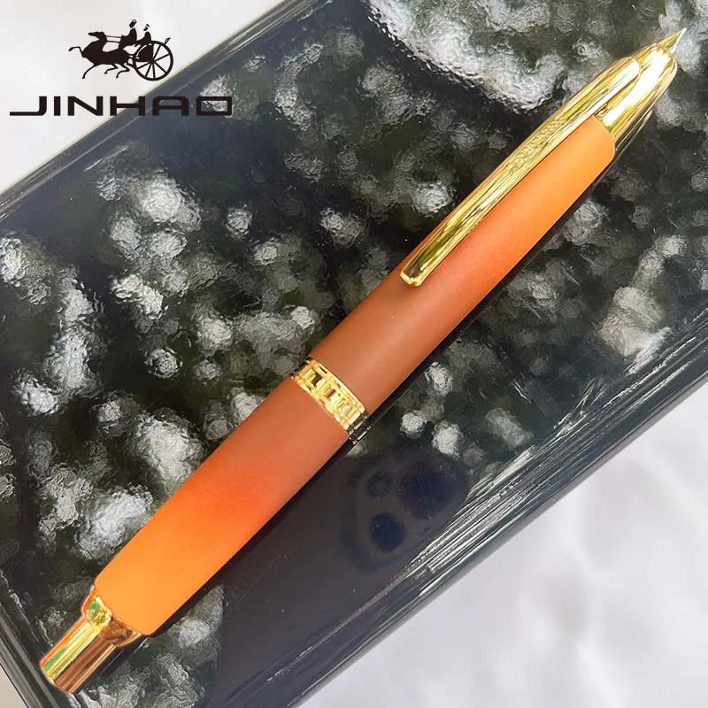 JINHAO Metal Fountain Pen – 10 Brand New Retractable Fine Nibs with Ink Converter