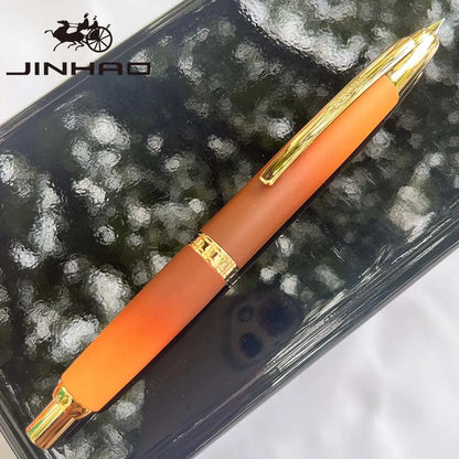 JINHAO Metal Fountain Pen – 10 Brand New Retractable Fine Nibs with Ink Converter