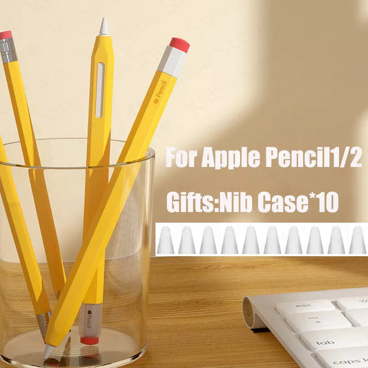 Silicone Pencil Case for Apple Pencil 2nd & 1st - Tablet Touch Stylus Pouch - Portable Protective Cover