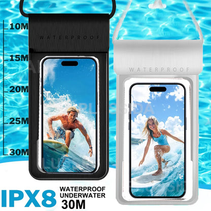 IPX8 Universal Waterproof Phone Pouch – Dry Bag Case for iPhone 16/17 Pro Max, Xiaomi, Samsung