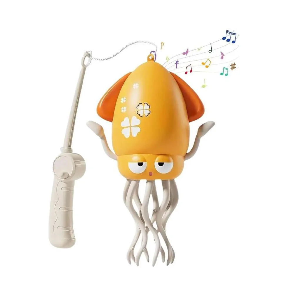 Electric Dancing Squid Toy – Auto-Sensing, Obstacle-Avoidance Interactive Pet with Music & Lights, Rechargeable Gift