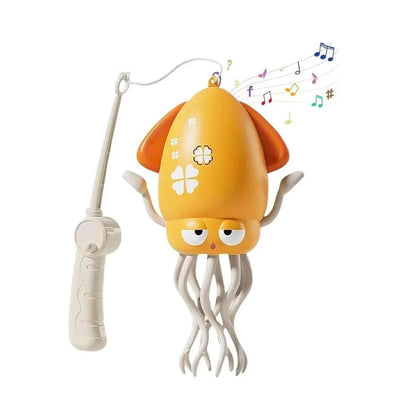 Electric Dancing Squid Toy – Auto-Sensing, Obstacle-Avoidance Interactive Pet with Music & Lights, Rechargeable Gift